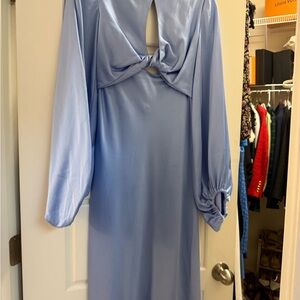 Elegant Blue Women's Dress